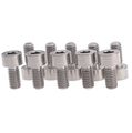 Wanyifa Titanium Din 912 Hex Socket Cap Head M5 X 10mm Bolt Screws For Bicycle Bottle Cages Pack Of 10