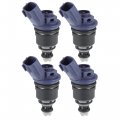 Acropix Car Fuel Injector Nozzle Replacement Fit For Infiniti Q45 1995-1996 16600-67u01 Pack Of 4 Black 