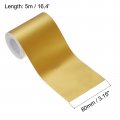 Uxcell Waterproof Peel And Stick Decorative Tape Self Adhesive 3 15 W X 16 4 L Pvc Removable For Wall Edge Mat Gold Tone