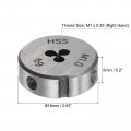 Uxcell Round Threading Dies Metric M1 X 0 25 Thread Right Hand High Speed Steel Hss Screw Cutting Die Repair Tool