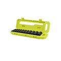 Ryobi 11 Pc 1 2 Drive Metric Deep Impact Socket Set 
