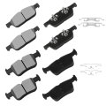 Front And Rear Disc Brake Pad Set D1818 D1833 For Ford Edge 2015 2021 Lincoln Corsair Mkx 2016 2018 Nautilus 2019 2020 Ceramic 