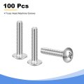 6-32 X 3 4 Truss Head Phillips Machine Screws Full Thread Drive 304 Stainless Steel 18-8 Quantity 100