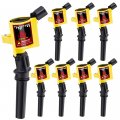 Carbole Pack Of 8pcs Curved Boot Ignition Coils 15 More Energy Fit Ford F-150 F-250 F-350 4 6l 5 4l V8 Crown Victoria 