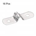 Uxcell 5mm 0 2 Rigid Pipe Strap Holes Tube 201 Stainless Steel Tension Clip Clamp 16pcs