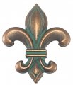 Genuine Texas Brand Fleur De Lis Drawer Cabinet Knob Copper Patina 