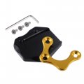 Uxcell 1 Set Aluminum Alloy Motorcycle Kickstand Plate Pad For Honda Gb350 2021-2022 Extension Foot Support With Wrench Gold