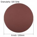 Uxcell 8 Hook And Loop Sanding Discs 320 Grit Aluminum Oxide Sandpaper For Random Orbit Sander Wood Metal Dry Polishing 15pcs