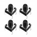 6x6x7 5mm Panel Momentary 4-pin Pcb Dip Tactile Tact Push Button Switch 55pcs 