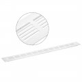 Uxcell Rectangle Shape Ventilation Grille Aluminum Alloy Louvered Air Vent 19 69 X 1 97 Inch For Wardrobe Cupboards 3pcs