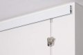 Stas Cliprail Pro Picture Hanging System Set White Covers 4 92 Ft Of Wall Space Heavy Duty Rail Art Gallery Kit Without Nails 