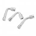 X Autohaux 8pcs Tire Valve Stem Extension 2 Flexible Dual Extender Pipe 4 7 6 Multi Degree 45 90 135 Adapter For Car Truck