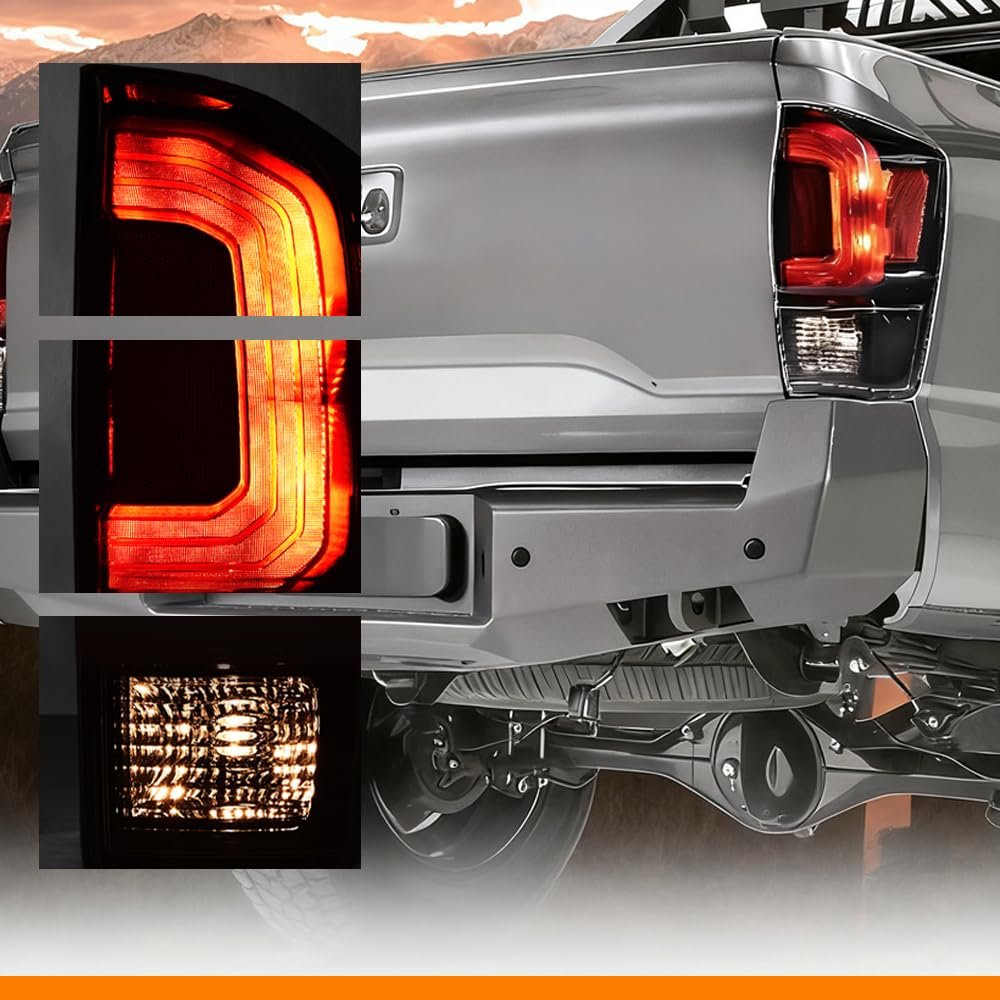 Rear Tail Light For Toyota Tacoma 2016 2017 2018 2019 2020 2021 2022 2023 Dark Red Brake Lamp Luces Traseras Right Passenger