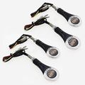 Rzmmotor 4pcs 12v 18 Smd Amber White Led 8mm0 3a A Hole Fairing 3 Wire Universal Motorcycle Motorbike Turn Signal Indicator