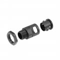 Uxcell Cable Gland Corrugated Tube Connector Ad13 Pipe Joint Clamps Pg9 Screw 5pcs