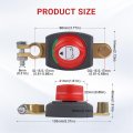 Keenso Battery Disconnect Switch 275a On Off Brass Studs For Automotive Marine Rv 12-48v Systems