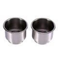 Stainless Steel 2pcs Cup Bottle Holder And For Marine Boat Rv