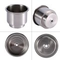 Stainless Steel 2pcs Cup Bottle Holder And For Marine Boat Rv