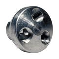 Amflo Amf3404 Air Line Manifold 1-1 2 Aluminum Silver Non-carb Compliant 