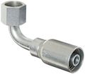 Eaton Weatherhead Coll-o-crimp 08u-a28 90 Degree Female Swivel Short Drop Tube Elbow Fitting Low Carbon Steel 1 Hose Id 2 Size 