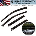 Side Window Deflectors Rain Guard Set 4pcs For 2003-2007 Nissan Murano Smoked Tint Wind With 3m Adhesive Tape