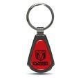 Ram Power Wagon Red Dome Dark Gunmetal Metal Teardrop Keychain 2 13 In X 1 25 Modern Logo Key Ring