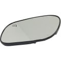 Mirror Glass For Mercury Grand Marquis 2002 To 2011 Driver Side Heated With Backing Plate Replacement 1w7z17k707ab And 