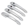 4pcs Car Exterior Door Handle Cover Trim Plastic Shell Housing Replacement