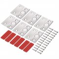 Thin Cabinet Door Magnetic Catch Stainless Steel Latch Hardware 6pcs