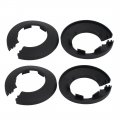 Uxcell 40mm Plastic Wall Flange Radiator Water Pipe Cover Black 4pcs