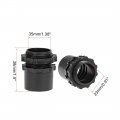 Uxcell Cable Gland Corrugated Tube Connector I 20 Ripple Pipe Joint Clamps 3pcs