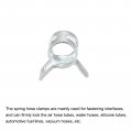 Uxcell 10pcs 4mm Spring Band Type Action Fuel Silicone Vacuum Hose Pipe Clamp Low Pressure Air Clip Zinc Plated