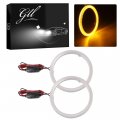 Grandview 2pcs Car Light Led Chips 80mm 63smd Angel Eyes Halo Ring Headlight Warning Lamps 12v Amber