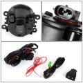 Auto Dynasty Pair Of Amber Lens Bumper Driving Fog Lights Harness Switch Compatible With Honda Pilot 12 13 14 15