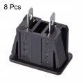 Uxcell Panel Mount Plug Adapter Ac 250v 10a 2 Pins Iec Inlet Module Power Connector Socket Staight Pack Of 8