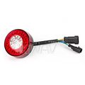 3 Round Led Taillight Brake Light Turn Signal Flash Flush Mount X1pce For Motorcycle Cafa Racer Atv Utv Sirius Ns-2332