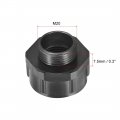 Uxcell Threaded Bushings Nylon Connector Adaptor M20 Outer To M25 Inner Thread Black