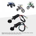 4 Wires Ignition Switch Key Set With Cap Replacement For 50cc To 250cc Taotao Sunl Atv Dirt Bike Electric Scooter Pack Of 2