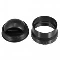 X Autohaux Round Ac Air Outlet Vent Louvered Dashboard Electroplate Knob For Rv Bus Boat Yacht Caravan Passenger Car 64mm Black