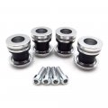 Chrome Passenger Mounting Spools For Indian Motorcycle Scout And Sixty 2015 To 2018 Set Of 4 Steel Rubber Accessories 