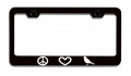 Daddy S Little Weasel Dad Chrome Metal License Plate Frame Universal Fit For Us And Canada Cars Trucks Suvs Stainless Steel 12 