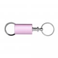 Dodge Stripes Pink Logo Metal Aluminum Valet Pull Apart Key Chain Ring Fob
