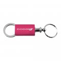 Dodge Stripes Pink Logo Metal Aluminum Valet Pull Apart Key Chain Ring Fob 