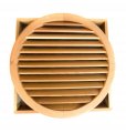 Miller Shingle Round Clear Cedar Vent Recessed Mount 24 Inch Diameter 