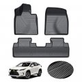 Kust All Weather Floor Mats For 2016-2022 Lexus Rx 2018-2022l Rx350 Rx450h Not 2023 Rx Custom Fit Liners 2 Row Liner Set Black 