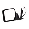 Door Mirror Driver Side For Dodge Nitro 2007 2008 2009 2010 2011 Power Non Heated Black Replacement Ch1320277 And 55157189ai 
