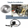 Hydraulic Rear Disc Brake Caliper System With Rotor And Pads For 150cc 200cc 250cc Dirt Bike Quad Atv Go Kart Dune Buggy