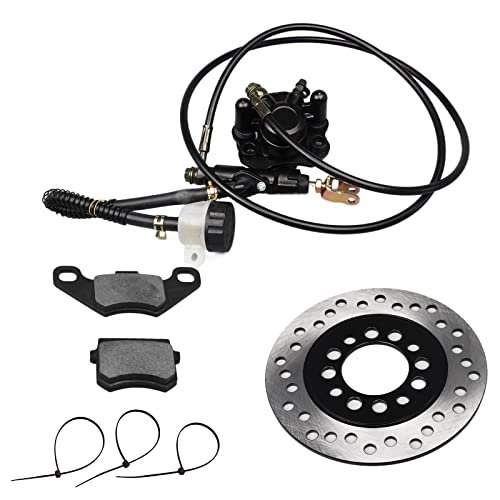 Hydraulic Rear Disc Brake Caliper System With Rotor And Pads For 150cc 200cc 250cc Dirt Bike Quad Atv Go Kart Dune Buggy