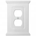 Amerelle 178dw Mantel Wallplate 1 Duplex White 