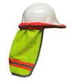 Safety Depot High Visibility Reflective Hard Hat Neck Sun Shade Meets Ansi Nfpa 701 2010 Standards Single Lime Mesh 
